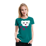 Dog Paws II | Women’s Premium T-Shirt - teal