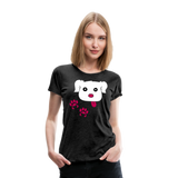 Dog Paws II | Women’s Premium T-Shirt - charcoal gray