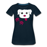 Dog Paws II | Women’s Premium T-Shirt - deep navy