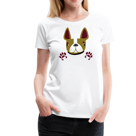 Dog Paws III | Women’s Premium T-Shirt - white