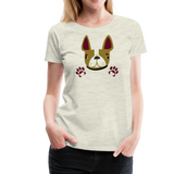 Dog Paws III | Women’s Premium T-Shirt - heather oatmeal