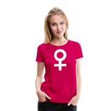 Female Symbol I | Women’s Premium T-Shirt - dark pink