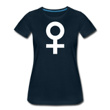 Female Symbol I | Women’s Premium T-Shirt - deep navy