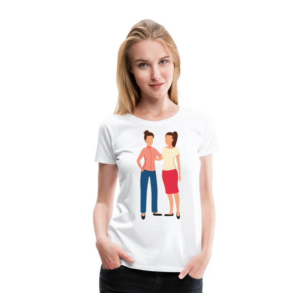 Friends-Sisters V | Women’s Premium T-Shirt - white