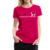 Husky With A Slide | Women’s Premium T-Shirt - dark pink