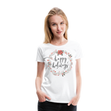 Happy Holidays | Women’s Premium T-Shirt - white