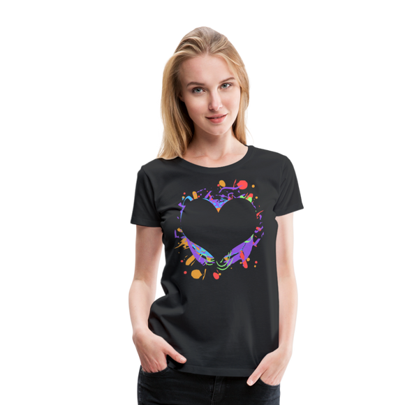 Heart Style III | Women’s Premium T-Shirt - black