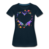 Heart Style III | Women’s Premium T-Shirt - deep navy