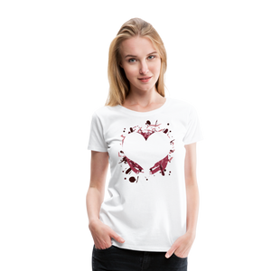 Heart Style II | Women’s Premium T-Shirt - white