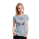 Heart Style II | Women’s Premium T-Shirt - heather ice blue