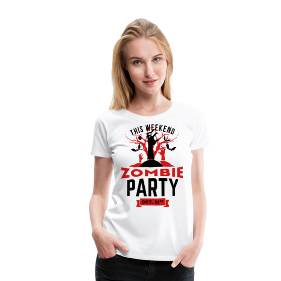 Zombie Party I | Women’s Premium T-Shirt - white