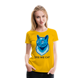 Yes We Cat | Women’s Premium T-Shirt - sun yellow