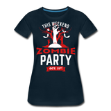 Zombie Party II | Women’s Premium T-Shirt - deep navy