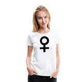 Female Symbol II | Women’s Premium T-Shirt - white