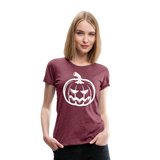 Jack-O-Lantern III | Women’s Premium T-Shirt - heather burgundy