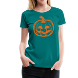 Jack-O-Lantern IV | Women’s Premium T-Shirt - teal