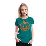 Jack-O-Lantern I | Women’s Premium T-Shirt - teal