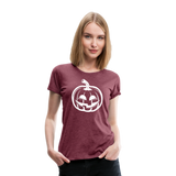 Jack-O-Lantern VI | Women’s Premium T-Shirt - heather burgundy