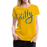 Kitty | Women’s Premium T-Shirt - sun yellow