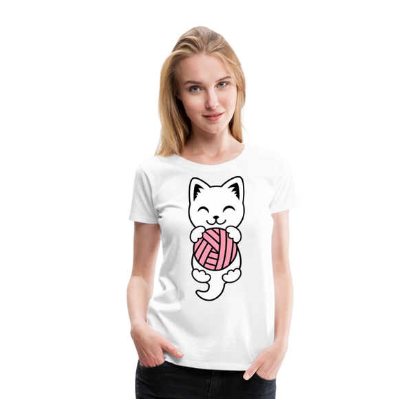 Kitten I | Women’s Premium T-Shirt - white