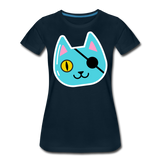 Pirate Cat | Women’s Premium T-Shirt - deep navy