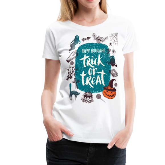 Trick Or Treat I | Women’s Premium T-Shirt - white