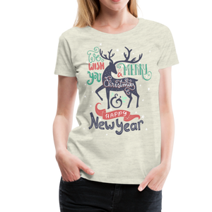 We Wish You I | Women’s Premium T-Shirt - heather oatmeal