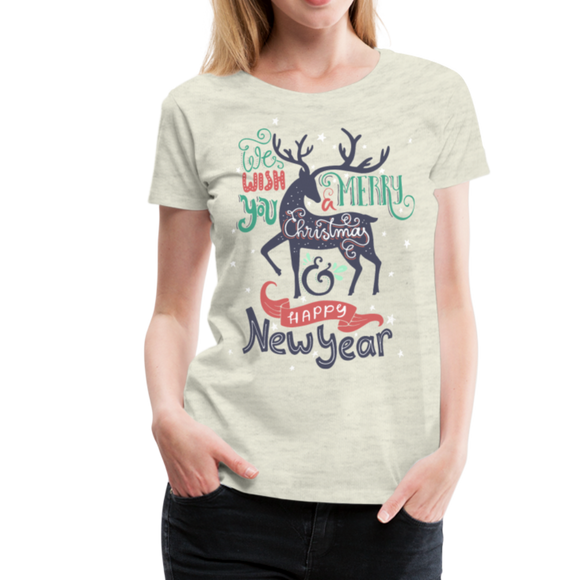 We Wish You I | Women’s Premium T-Shirt - heather oatmeal