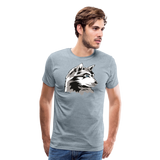 Husky III | Men's Premium T-Shirt - heather ice blue