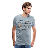 Only Speaking To My Cat | Men's Premium T-Shirt - heather ice blue