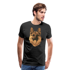 Abstract German Shepherd | Men's Premium T-Shirt - black