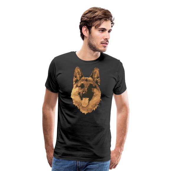 Abstract German Shepherd | Men's Premium T-Shirt - black