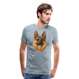 Abstract German Shepherd | Men's Premium T-Shirt - heather ice blue