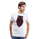 Abstract Owl | Men's Premium T-Shirt - white