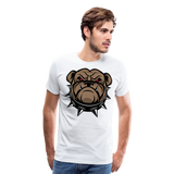 Bulldog V | Men's Premium T-Shirt - white