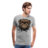 Bulldog V | Men's Premium T-Shirt - heather gray