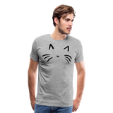 Cat's Whiskers I | Men's Premium T-Shirt - heather gray