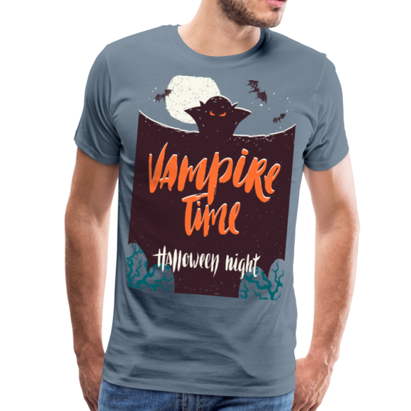 Vampire Time II | Men's Premium T-Shirt - steel blue