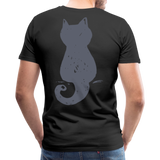 Cat On The Back | Men's Premium T-Shirt - black