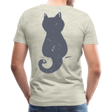 Cat On The Back | Men's Premium T-Shirt - heather oatmeal