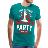 Zombie Party II | Men's Premium T-Shirt - teal