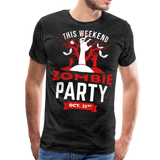 Zombie Party II | Men's Premium T-Shirt - charcoal gray