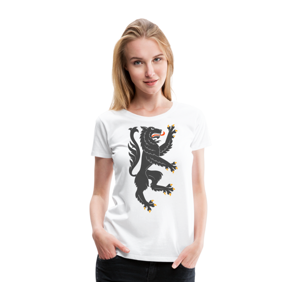 Heraldic Wolf | Women’s Premium T-Shirt - white