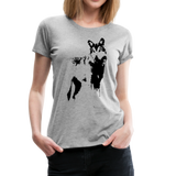 Vintage Wolf | Women’s Premium T-Shirt - heather gray