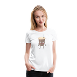 Coffee Emoji | Women’s Premium T-Shirt - white