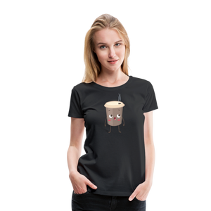 Coffee Emoji | Women’s Premium T-Shirt - black