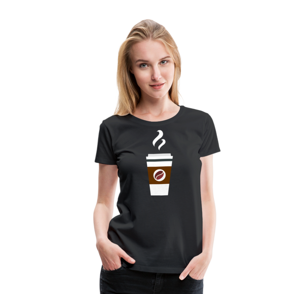 Coffee To Go II | Women’s Premium T-Shirt - black