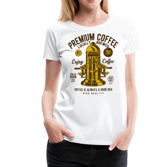 Premium Coffee | Women’s Premium T-Shirt - white