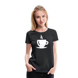 Coffee Cup Silhouette II | Women’s Premium T-Shirt - black