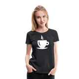 Coffee Cup Silhouette II | Women’s Premium T-Shirt - black